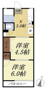 ヤマキ【203号室】の間取り