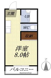 静岡県袋井市葵町1丁目【アパート】の間取り