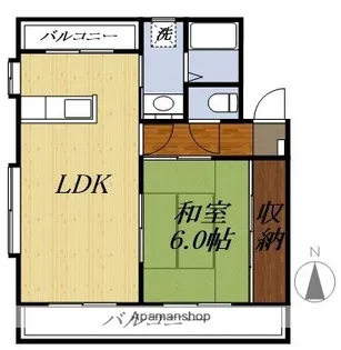 メゾンプレーリー【A203号室】の間取り