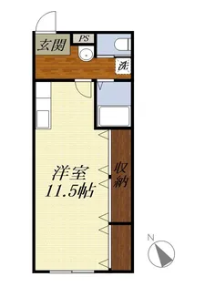 ウエダハイツ【1階】の間取り