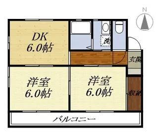 タートルハイム【2階】の間取り