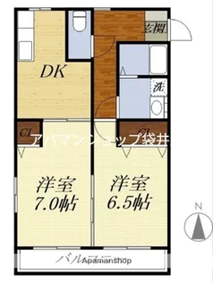 フローラさくら【1階】の間取り