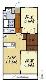 シャルマン【1階】の間取り
