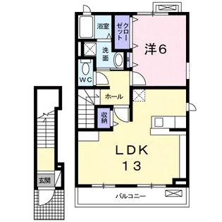 フォルシュ・ミヤ【2階】の間取り