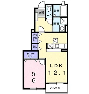 ニューリーフ A【1階】の間取り