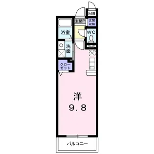 イーストワン【1階】の間取り