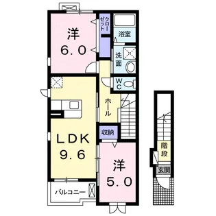 サンフォレスト【2階】の間取り