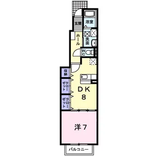 フルール・M&M【1階】の間取り