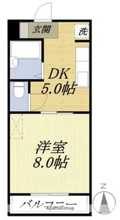 スカイコート三門【2階】の間取り