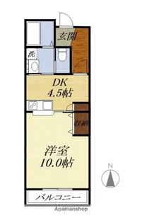 ベルアンジュール【3階】の間取り