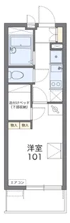 レオパレス松山【2階】の間取り