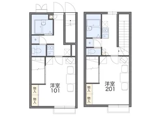 レオパレスエターナリィ・松田【210号室】の間取り