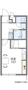 レオパレス雅【2階】の間取り