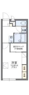 レオパレス川井【207号室】の間取り