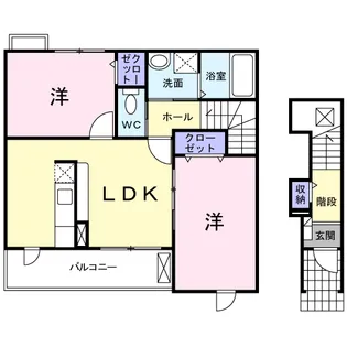 サンリットⅠ【2階】の間取り
