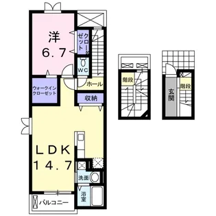 カンパネッラ コンソナーレ【3階】の間取り
