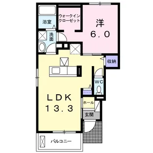 グランディア【1階】の間取り