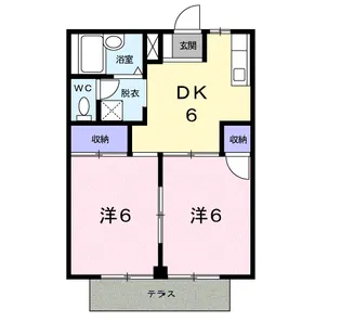 ラフォーレミキ【1階】の間取り