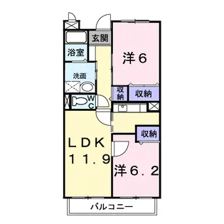 サンブラン【3階】の間取り