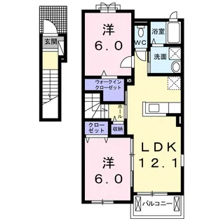 トーラスⅠ【2階】の間取り