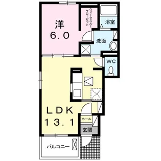 サンライズⅢ【1階】の間取り