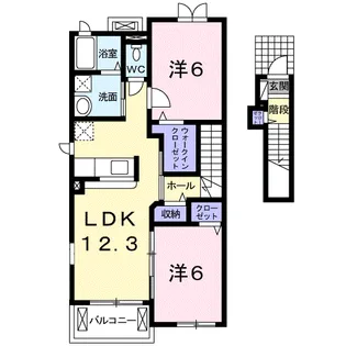 ベル オーブ Ⅰ【2階】の間取り