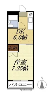 サウザンドOTA C【202号室】の間取り
