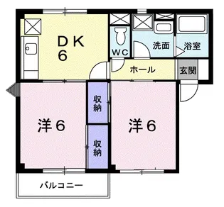 キャッスル・スクエアー【2階】の間取り