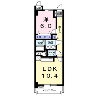 グランパレス浜松【3階】の間取り