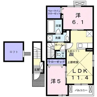 ART【2階】の間取り