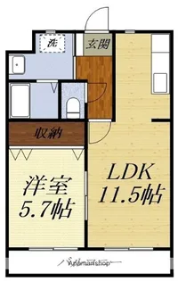 FELICE GATTO YOKOSUKA【102号室】の間取り