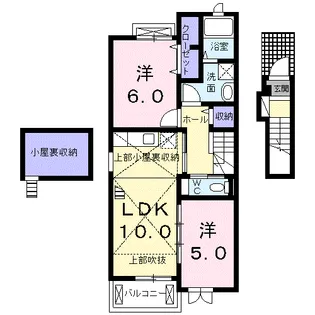 J スタジアム フロント【2階】の間取り