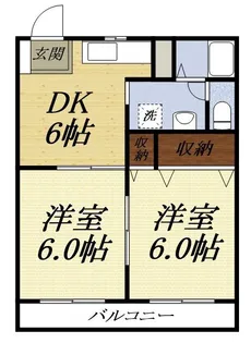 サンパレス金子【1階】の間取り