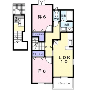 HNドリームB【2階】の間取り