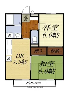 静岡県浜松市中央区市野町【アパート】の間取り