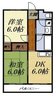 ポヌール半田【4階】の間取り