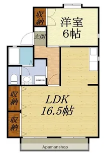 セジュール浜北B【101号室】の間取り