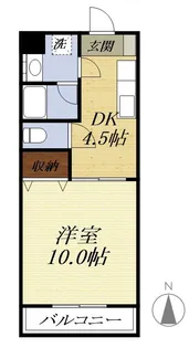 STATION FRONT(1DK)【4階】の間取り