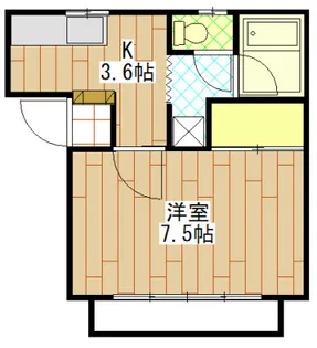 フッティックス【1階】の間取り