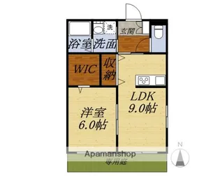 ガーデンコートA【1階】の間取り
