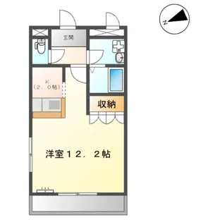 アベニュー平野Ⅶ【203号室】の間取り