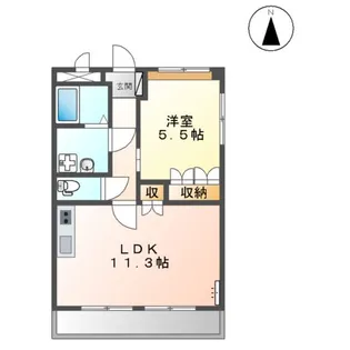 ルナ・エスペランサⅠ【3階】の間取り