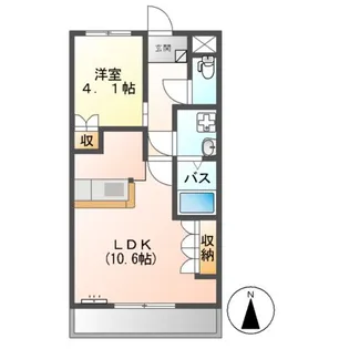 プランドール【1階】の間取り