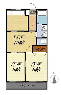 ミルキーWAY【2階】の間取り