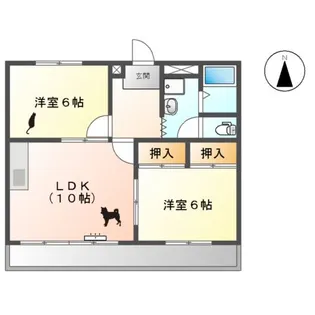 マーブルパレスⅡ【3階】の間取り
