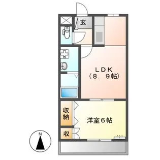 フローリストS【2階】の間取り