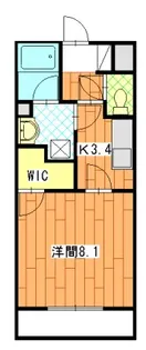 LA CERISE【2階】の間取り