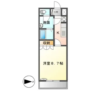 ONE PIECE(ワンピース)【2階】の間取り