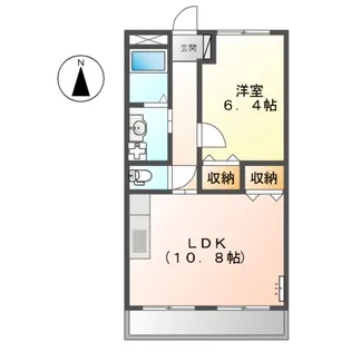 エポックパレス【1階】の間取り