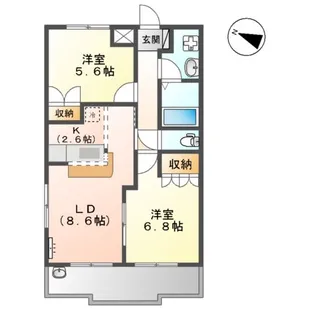 シンシア【205号室】の間取り